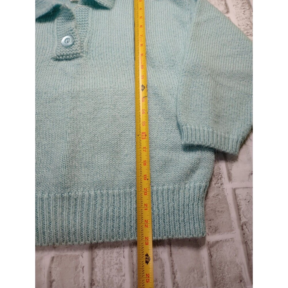 MADEMOISELLE KNITWEAR Baby Blue Long Sleeve Knit Sweater Women's SizeL - Picture 5 of 11